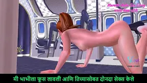 Curvy Teen Teases Fingers Herself in Hot 3D Hentai Skyride Fantasy