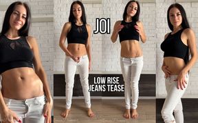 JOI in Low Rise Jeans - Belly Tease &amp; Cum Countdown