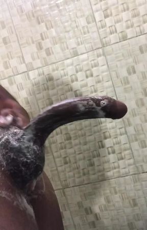 Big cock with soap