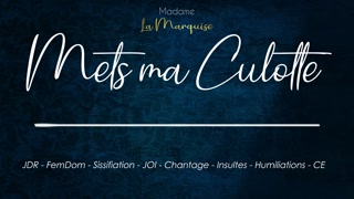 Mets ma culotte [audio porn dirty talk français]