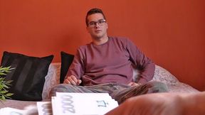 Hairy Chubby Hottie in Glasses Gets Fucked Hard - Debt Dandy Style