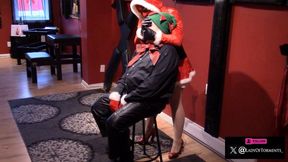 Smothering with Leather Gloves a Holiday clip with the Lady and glovedsub WMV