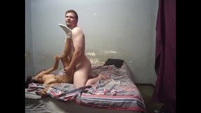 step daddy fucks petite skinny perfect body vergin step daughter , doggystyle, missionary & she gets on his huge cock to big for her & end scene with cum on boobs
