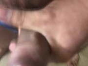 Cumming on mirror