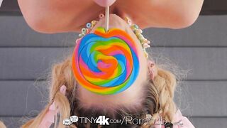 TINY4K Teen Bella Rose Cherry Pop Licked & Fucked