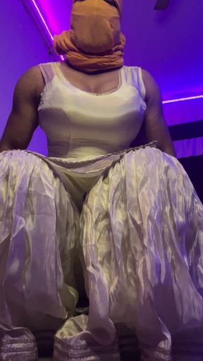 crossdresser silk and satin big boobs showing big butts