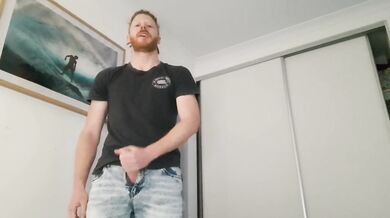 Ginger guy moans filling your panties with surprise jizz