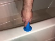 This 7 1/2” dual density dildo was perfect for my ass, sitting right down to the base & Jerking off