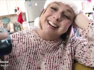 Alone on Christmas with Large Tit Step Mamma - Brianna Beach - Alex Adams