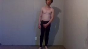 Trying Clothes on Dressing and Undressing - Black Jeggings Part 7