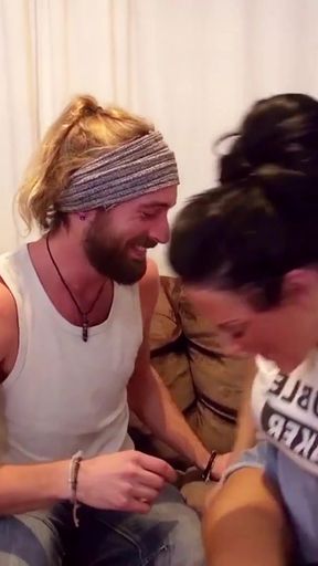 Stunning moment from &quot;Horny Mother Seduces New Friend of Daughter to Fuck her&quot;