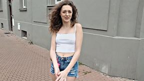 Cameraman gives a hottie a sex lesson