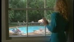 Big haired blonde sucks rockstars cock and gets fucked in bathtub