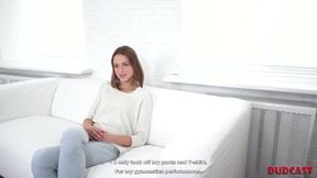 Flexible teen auditioned and dominated by a fake agent in intense casting scene.