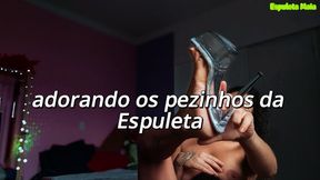 worship of the most beautiful and soft feet you will see today - the feet of the Espuleta Maia