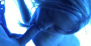 Nice doggy style sex in the solarium filmed on POV video