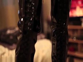 My girl is in love with latex outfts