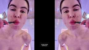 WORSHIP TO MY PIMPLES WHILE I'M BRUSHING MY TEETH - IGNORE