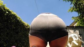 Big dirty diaper in the public garden avi