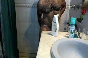 Shower time for hairy muscle