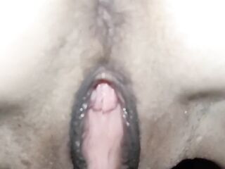 Glamorous holes of a sexy wife close up