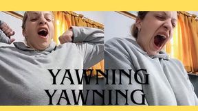 Yawning while waiting for the nap