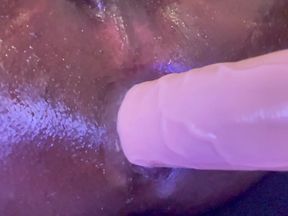 Sissy ass full of creamy clear load, craving for more loads deep inside me