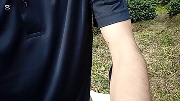 I masturbated on the road in the middle of nature