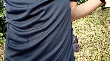 I masturbated on the road in the middle of nature