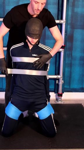 Bound and Struggling in Tape Bondage (4k)