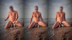 multi orgasm at the beach