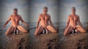 multi orgasm at the beach
