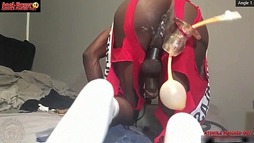 Asshole Punched tf Out - Ass Monkey XL Inflatable Buttplug Angle 2 Part 3