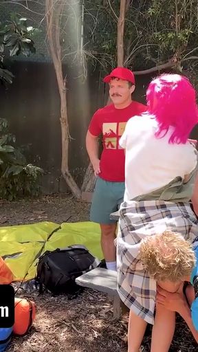 Foursome! We Share My Girlfriend and Fuck Outdoors - Freeuse Fantasy   Clip 1