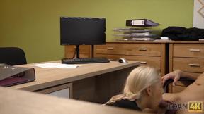 ”LOAN4K. Lustful blonde bangs for a new Mercedes or rental”