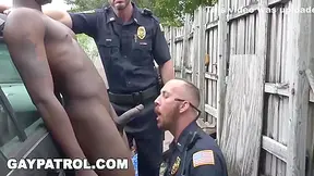 Coalblack Guy Gets Busted By The Cops While Tagging Up A Fence