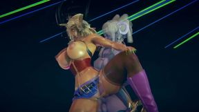 futa demon fuck demon girl next to the bar - 3d porn