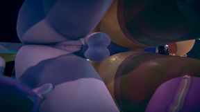 futa demon fuck demon girl next to the bar - 3d porn