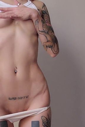 Sexy Tease: Slim Skinny Goddess in White