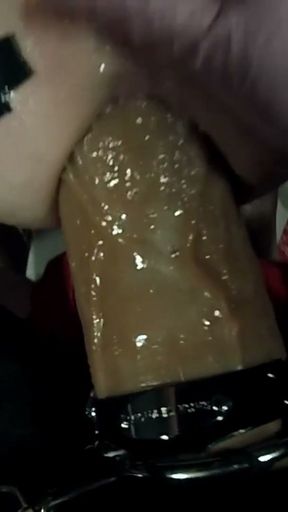 SUBMISSIVE HUSBAND-Cuckold gets his hole stretched   Clip 1