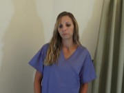 Nurse Helps Get Your Cum Sample to Help With Coronavirus Covid-9 Diagnosis