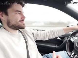 almost crashed the car when I jerked him off