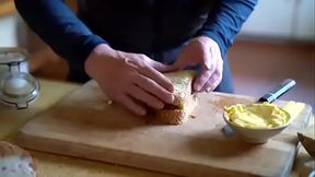 British Chef Smashes His Cream Onto Bread