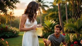 valentina, a beautiful young millionaire flirts with the family gardener hidden from her parents, mateo fucks her without mercy - porn in spanish - audio in spanish - ai porn