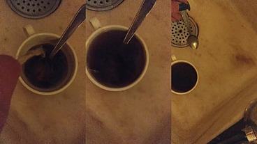 Piss on coffee👅