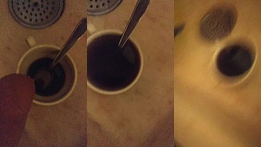Piss on coffee👅