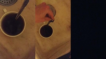 Piss on coffee👅