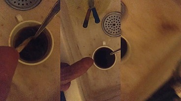 Piss on coffee👅