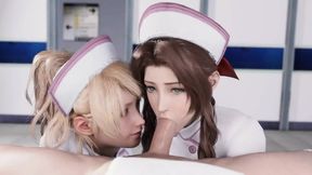 Nurse Luna And Aerith Sucking Big Dick Version 2