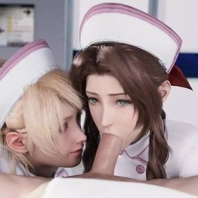 Nurse Luna And Aerith Sucking Big Dick Version 2